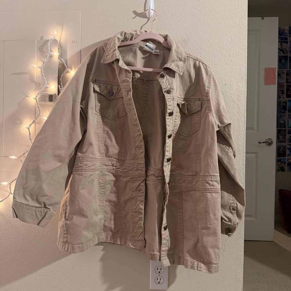 Roaman's Tan Jean Jacket